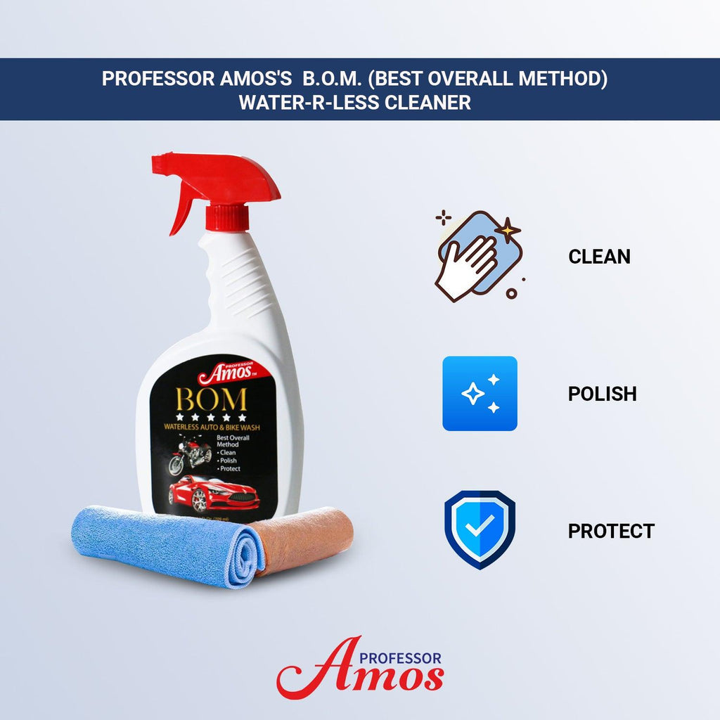 Professor Amos BOM - Clean, Polish, Protect & Enhance Home, Auto, RV, Boat