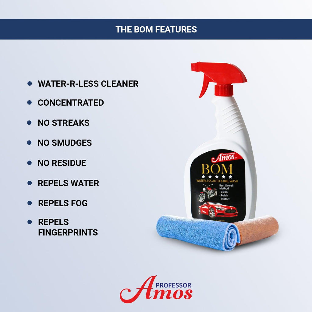 Professor Amos BOM - Clean, Polish, Protect & Enhance Home, Auto, RV, Boat