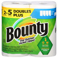 Bounty Select-A-Size Paper Towels, White, 2 Double Plus Rolls (Equal to 5 Regular Rolls)